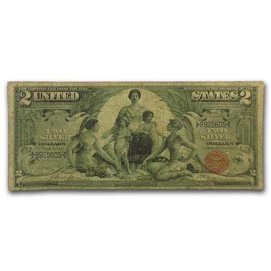 1896 $2.00 Silver Certificate Educational Note Good/VG 1896 $2.00 Silver Certificate Educational Note Good/VG